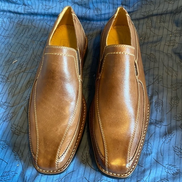 SANDRO BERWYN TAN LEATHER VENETIAN LOAFER Mens 9
